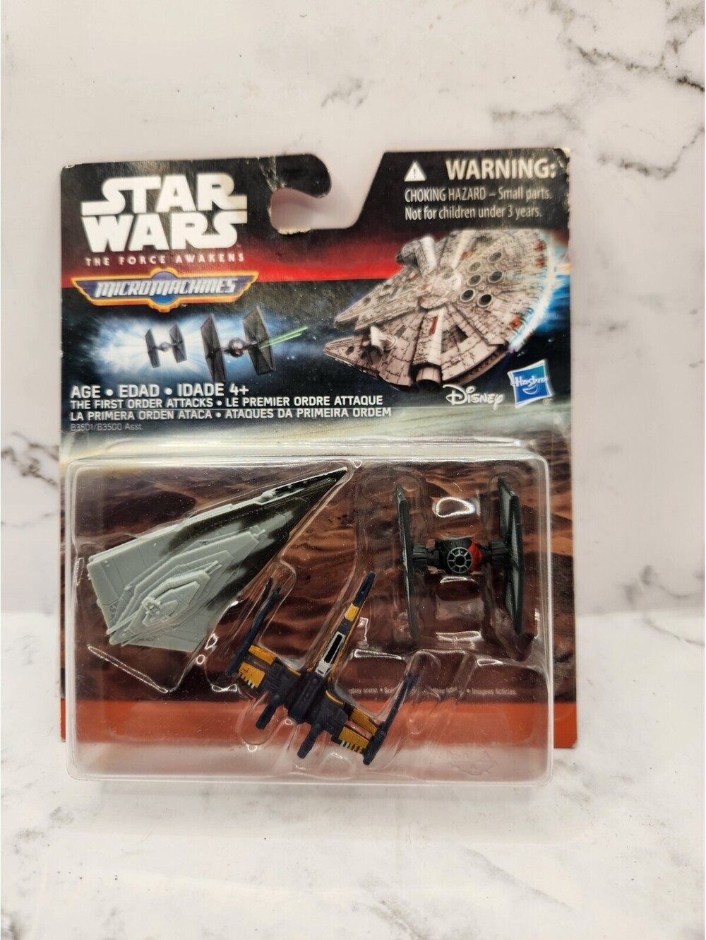🔥Hasbro Star Wars Micro Machines Poe's X-Wing & TIE Fighter Set Force Awakens🔥